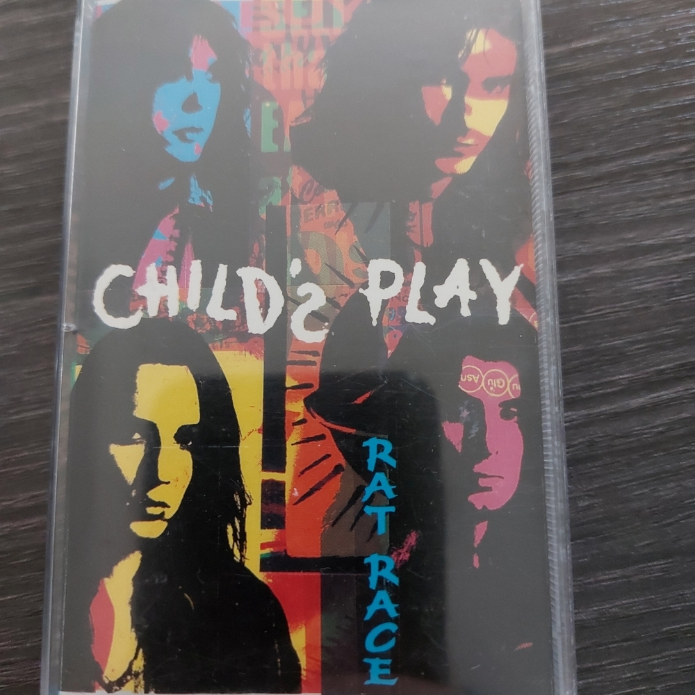 Rare CHILD'S PLAY Rat Race 1990 CASSETTE TAPE GLAM/HAIR‎ METAL HARD ROCK